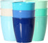 Youngever 9 Pack Kids Cups - 8 Ounce Unbreakable Toddler Drinking Cups (Coastal Colors)