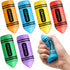 Wiwiqing 6 Pcs 3.94 Inches Crayon Stress Balls Toys Teacher Gift Kids Adult