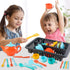 Set Set 40 deAO Dinnerware for Kitchens Toys Drainer with Sponge, Plates, Cutlery, Cutlery, Pots - Over Kitchen