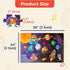 B. toys Gigantic Jigsaw 2-Pack, Sea & Solar System 48-Piece Floor Puzzles for Kids - Educational Toys