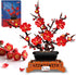 kiothdre Plum Blossom Building Sets for Adults Women- Flowers Bouquet Botanical Collection