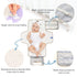 VEKELEE White Bow Purple Background Portable Diaper Changing Pad for Baby, Waterproof & Foldable Changing Mat, Soft