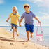 Mototo 12 Pack Beach Toys - 4 Beach Mesh Shovels, 4 Seashell Bags, 4 Small Shark Tooth Sifters for Adults & Kids