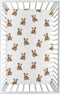 Sweet Jojo Designs Baby Fitted Mini Crib Sheet (Boho Teddy Bear) for