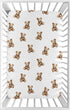 Sweet Jojo Designs Baby Fitted Mini Crib Sheet (Boho Teddy Bear) for