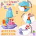 Vunrahsg 4 1 Set 3-5 4-8 59Pcs Playset 3 4 5 6 7 8 in Color Dough for Kids Play Kitchen Ice Cream Slime Tools