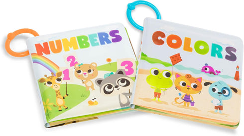 B. toys Bath Book 2 Pack Soft & Waterproof Books Learn Colors