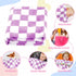 30"*40" GreatBba Plush Checkered Baby Blanket for Boys Girls Nursery, Warm Short Fleece Blanket Neutral for Infant