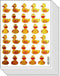 Stickers Glitter Pack, 10 Sheets Little Duck Sticker Cartoon, Kids Scrapbooking, Xmas Birthday Party Favors