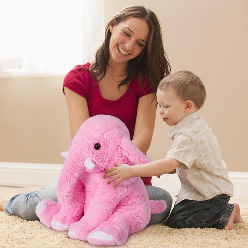 Weighted Elephant Stuffed Animals, 5Lb Weighted Plush Giant 16in Plushie Throw Pillow for Boys and Girls Christmas