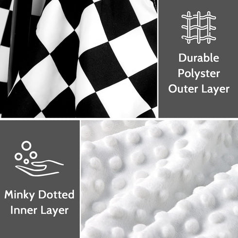 DILIMI Baby Car Seat Cover, Minky Warm Car Seat Covers for Babies, Peekaboo Opening Infant Car Seat Cover, Nursing