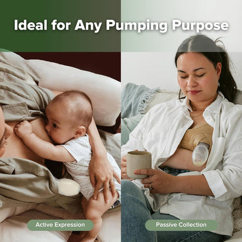 4oz/100ml haakaa Manual Breast Pump for Breastfeeding, Silicone, Clear
