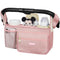 ZIOZERTT Universal Stroller Organizer with Insulated Cup Holders,Large Capacity Non-Slip Stroller Caddy Bag
