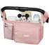ZIOZERTT Universal Stroller Organizer with Insulated Cup Holders,Large Capacity Non-Slip Stroller Caddy Bag