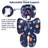2 SWESEN Infant Car Seat Insert with Strap Pads, Super Soft Carseat Head and Body Support for Baby Boys and Girls