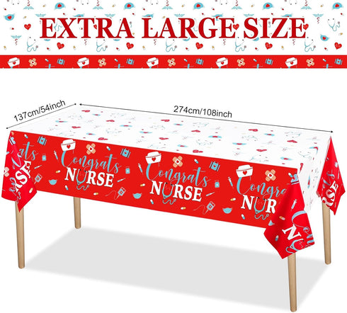 173 2026 24 Set Zubebe Pcs Nurse Graduation Party Supplies Serve Guests Congrats Nurse Banner Dinner Dessert Plates