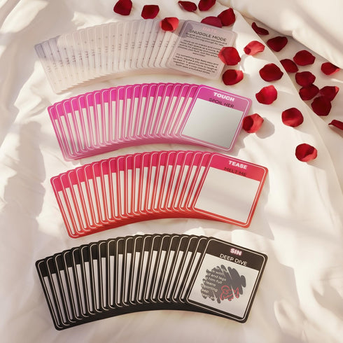 Renaco Gift Company 80 4 Cards Couples Games for Adults, Levels Scratch Off Bedroom Card Game, Romantic Date Night