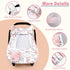 Cozy Car Seat Cover Baby, HNHUAMING Infant Car Seat Covers Canopy for Baby Girl Boy, & Windproof Newborn Carseat Covers