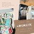 Set 3 Lucky Love Diaper Bag Organizing Pouches | of Including Diaper Clutch | Dry Wet Bag (Black Clear Trio Pouches