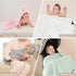 100% 30 30 inch, FIOBEE Hooded Baby Towels Muslin Baby Bath Towels for Newborn with Animal Design Ultra-Soft