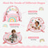 Foryoomi 7-in-1 Tummy 6 XL Large Baby Play Gym Mat, Time Mat, Baby Gym & Ball Pit, Baby Activity Mat with Milestone