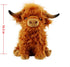 Kulupu Animal,10.5 inches Highland Cow Stuffed Realistic Cow Plush Toy,Animal Cattle Plush Farm Toy,Farm Plushie