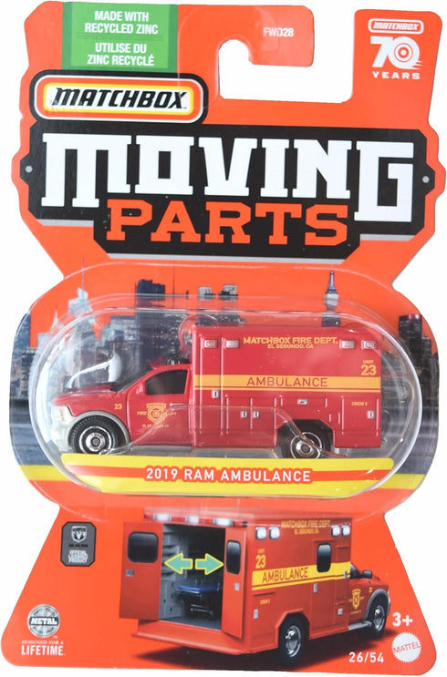 Matchbox 2019 Ram Ambulance - Moving Parts 26/54