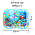 Extra Big Infant Water Mat, Large Water Play Mat, Seas and Oceans Tummy Baby Toys with BB Call, Fun Early Development