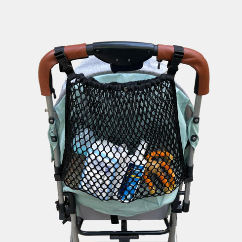 Baby Stroller Organizer Hanging Bags, Extra Large Mesh Storage Bag for Diaper Toy Snack