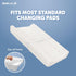 (2 Pack) Jool Baby Changing Pad Covers Soft & Comfortable, Fits Most Standard Diaper Changing Pads (Off-White
