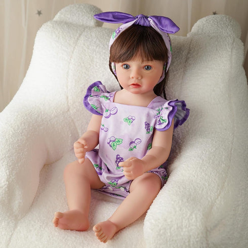 2 Set 17-22 Inch BABESIDE Pcs Reborn Baby Doll Clothes for Babydolls, Fruit Pattern Baby Dolls Clothes Accessories