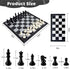 Set, 10 inch 2 Travel Chess Magnetic Chess Board with Extra Queen Portable Folding Board Chess Games for Kids, Adults