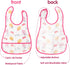 R HORSE 5Pcs Baby Bibs Set, Toddler Bibs with Crumb Catcher Pocket & Snap Button, Waterproof for 6-24 Months