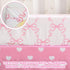 Hahafelt 3 Set Set Pcs Baby Girls Crib Bedding Coquette Pink Bow Baby Bedding for Girls Coquettish Pink Heart Bow
