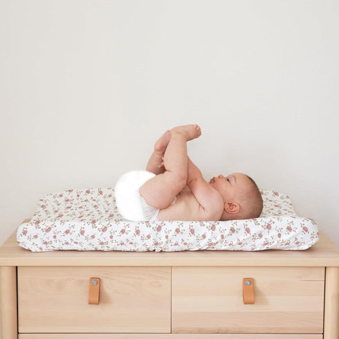 2-Pack Sorrel + Fern Baby Changing Pad Cover for Girls (Juliette) - Premium Fitted Sheets Baby Diaper Changing Table