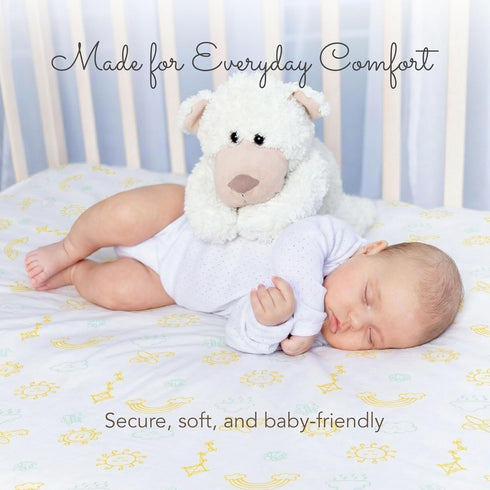 Luvberries (Set 2) 100% Guava Lotus Travel Crib Sheets of Organic Cotton Fitted Sheets for Baby Play Yard & Mini Crib