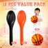 12 Pack Basketball Theme Party Game Spoon Relay Race Toy Set for Kids and Adults