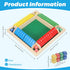 TOMMYHOME 2-4 Wooden Shut the Box Board Game Math Games & Dice Games for Players, Family Game for Game Night, Travel
