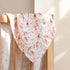 Set lulumoon Muslin Swaddle Blankets for Baby: Soft Cotton Newborn Receiving Blankets - Floral Print Nursery Gift