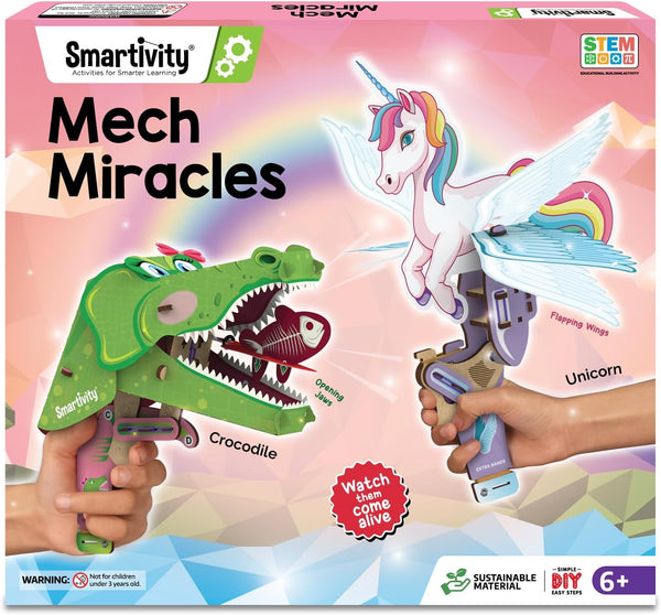 Smartivity Mech Miracles - Magical Unicorn & Cute Crocodile for Girls Ages