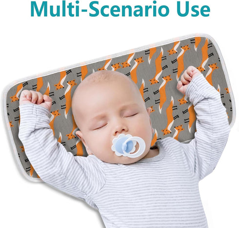 8-Pack Baby Burp Cloths Ultra-Soft Absorbent, Large Size, Cotton,Adorable Designs Perfect for Boys and Girls