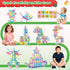 Set: 156Pcs 3+ MAGBLOCK Magnetic Building Blocks Magnetic Tiles Gifts with Car, Letter Card and Ferris Wheel, Upgrade