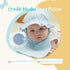 Set, 100% Baby Muslin Sun Hat & Bib Cotton Gauze, Made in Korea, Breathable Baby Bonnet with Soft Neck Band
