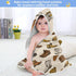 Caikeny 35x35 Inch Baby Towel Cowboy Boots Baby Hooded Towel Brown Soft Cotton Bath Towels for Baby Newborns Hooded