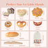Set,Children Wooden Play Food Toys for Toddler,Kids Baking Cutting Game Kitchen Bakery Pretend Play,Early Educational