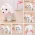 3 4 5 6+ OR OR TU Walking Barking Toy Dog with Remote Control Leash, Plush Puppy Electronic Interactive Toys for Kids