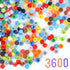 3600PCS Pixel Bricks, 1X1 18 Colors Classic Round Plates Building Blocks Parts, Pixel Arts Dots Bulk Studs Accessories
