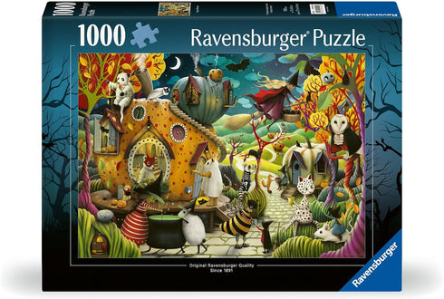 1000 12000402 Ravensburger Happy Halloween Piece Jigsaw Puzzle for Adults - - Handcrafted Tooling, Made in Germany