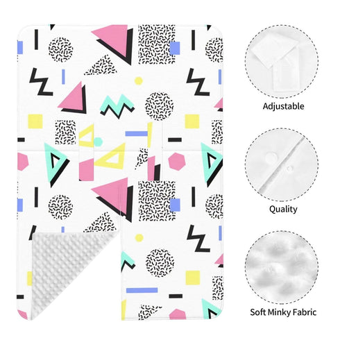 Hcpwzrf 80s 90s Retro Vintage Fashion Baby Car Seat Cover & Nursing Cover - Breathable Stretch Multi-Use Cover