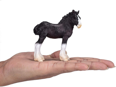 MOJO Shire Foal Realistic Equestrian Horse Club - Hand Painted Toy Figurine